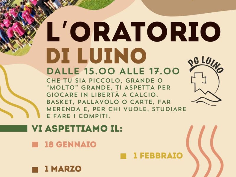 Animazione domenicale in&nbsp;Oratorio